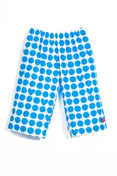 Agatha Ruiz de la Prada, Pantaloni cu imprimeu, Alb/Bleu Agatha Ruiz de la Prada, Pantaloni cu imprimeu, Alb/Bleu