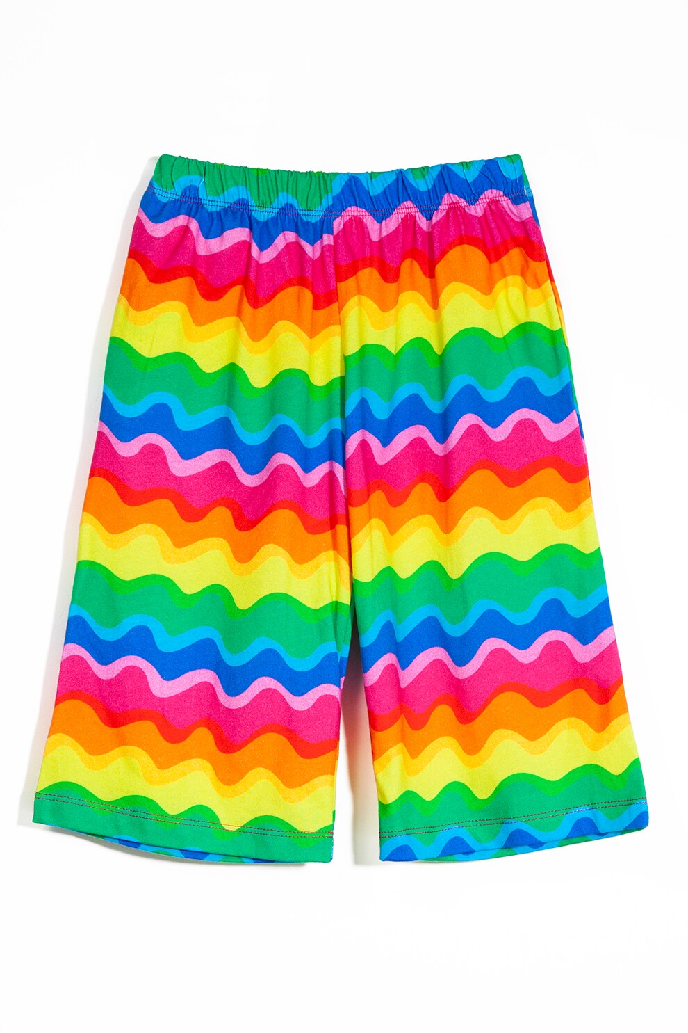 Agatha Ruiz de la Prada, Pantaloni cu model colorblock, Verde/Albastru royal/Galben, 92 CM