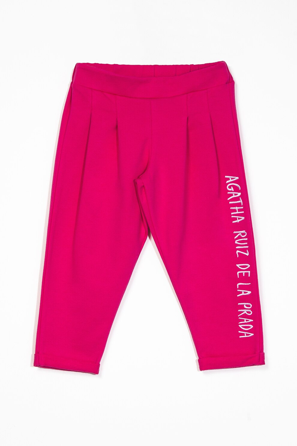 Agatha Ruiz de la Prada, Pantaloni sport conici cu aspect colorblock, Fucsia, 92 CM