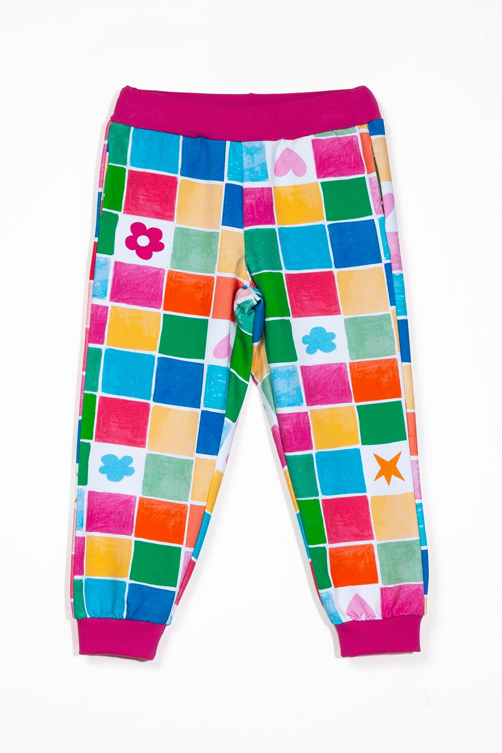 Agatha Ruiz de la Prada, Pantaloni jogger cu logo brodat, Multicolor