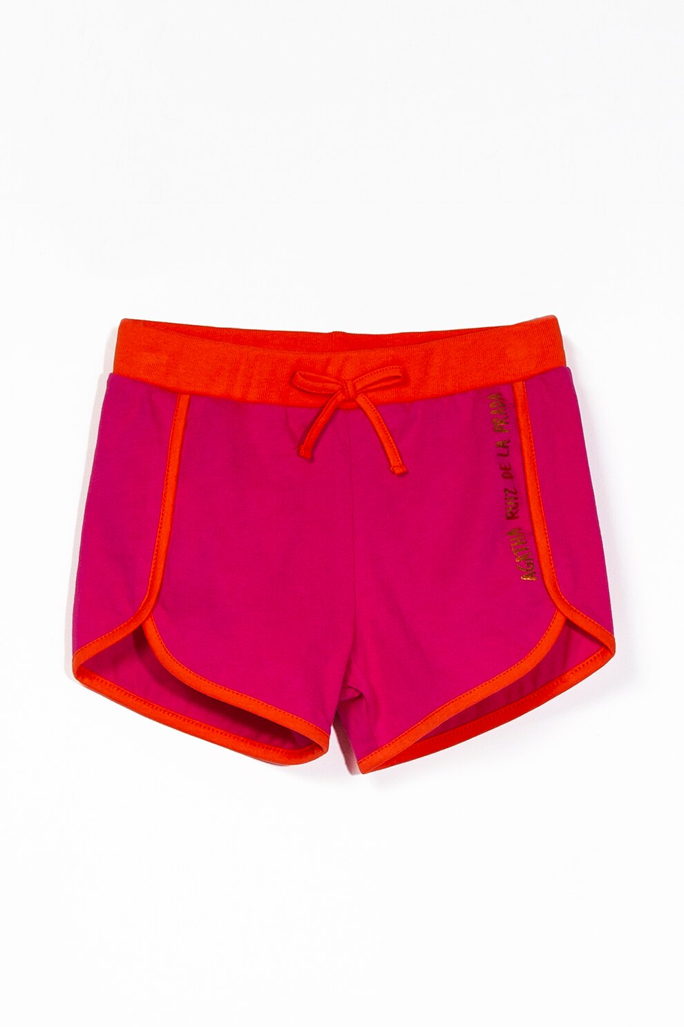 Agatha Ruiz de la Prada, Pantaloni scurti cu snur in talie, Roz aprins/Rosu, 92 CM