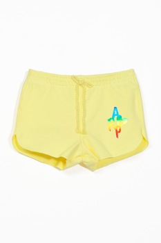 Agatha Ruiz de la Prada, Pantaloni scurti cu snur in talie, Galben pai