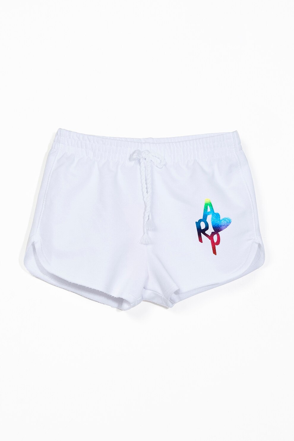 Agatha Ruiz de la Prada, Pantaloni scurti cu snur in talie, Alb optic/Albastru