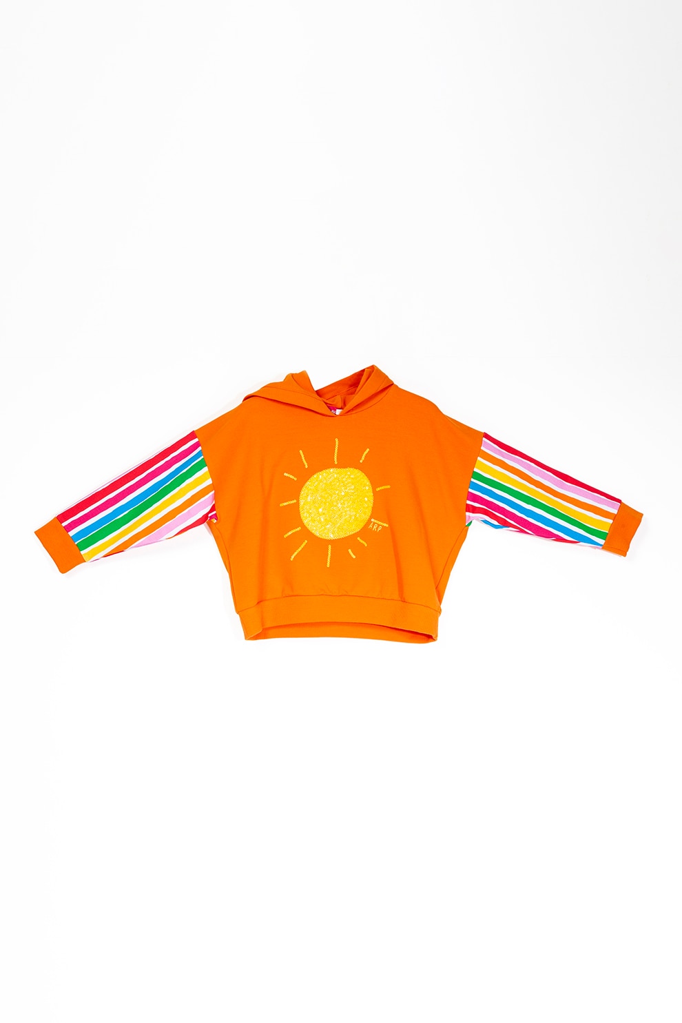 Agatha Ruiz de la Prada, Hanorac cu imprimeu grafic, 170 CM, Oranj/Galben pai/Rosu
