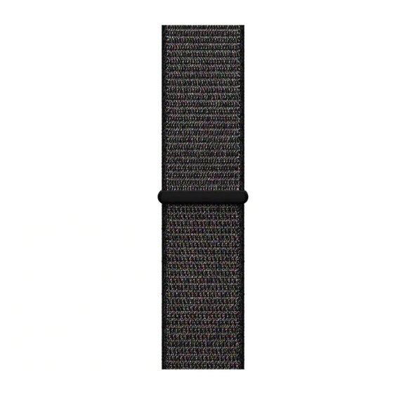 Curea Textila Compatibila Apple Watch Seria 1, 2, 3, 4, 5, 6, SE, pentru 42/44mm Neagra