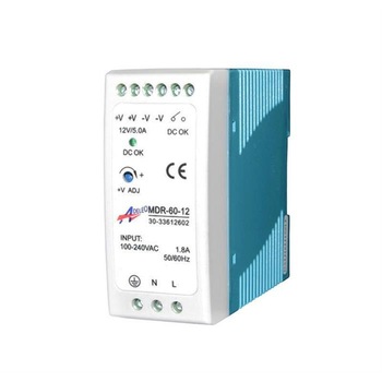 Transformator pe sina pentru LED 12 VDC 60W Transformator pe sina pentru LED 12 VDC 60W