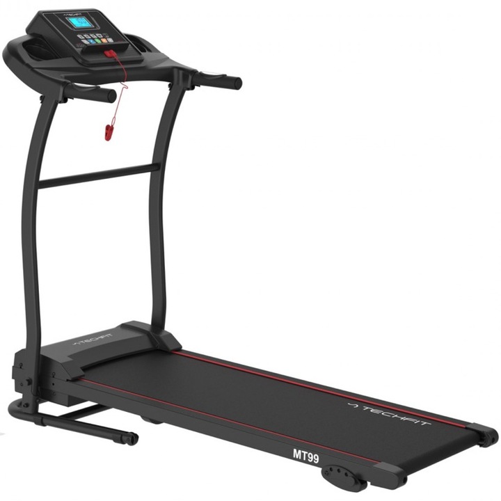 Бягаща пътека TECHFIT MT99, Мотор 2 к.с., Скорост 1-10 км/ч, Bluetooth+App, Ръчно накланяне, Максимално допустимо тегло 100 кг