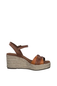 Marco Tozzi, Sandale wedge tip espadrile de piele Marco Tozzi, Sandale wedge tip espadrile de piele