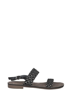 Marco Tozzi, Sandale de piele cu aspect impletit Marco Tozzi, Sandale de piele cu aspect impletit