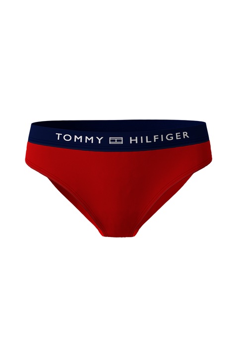 Tommy Hilfiger, Fürdőruhaalsó logós derékpánttal, Piros