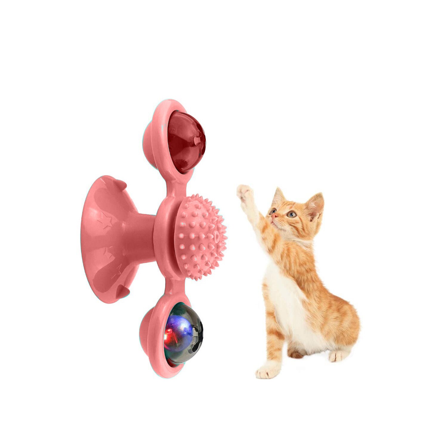 Jucarie multifunctionala pentru pisici Octopus Kitty Friend