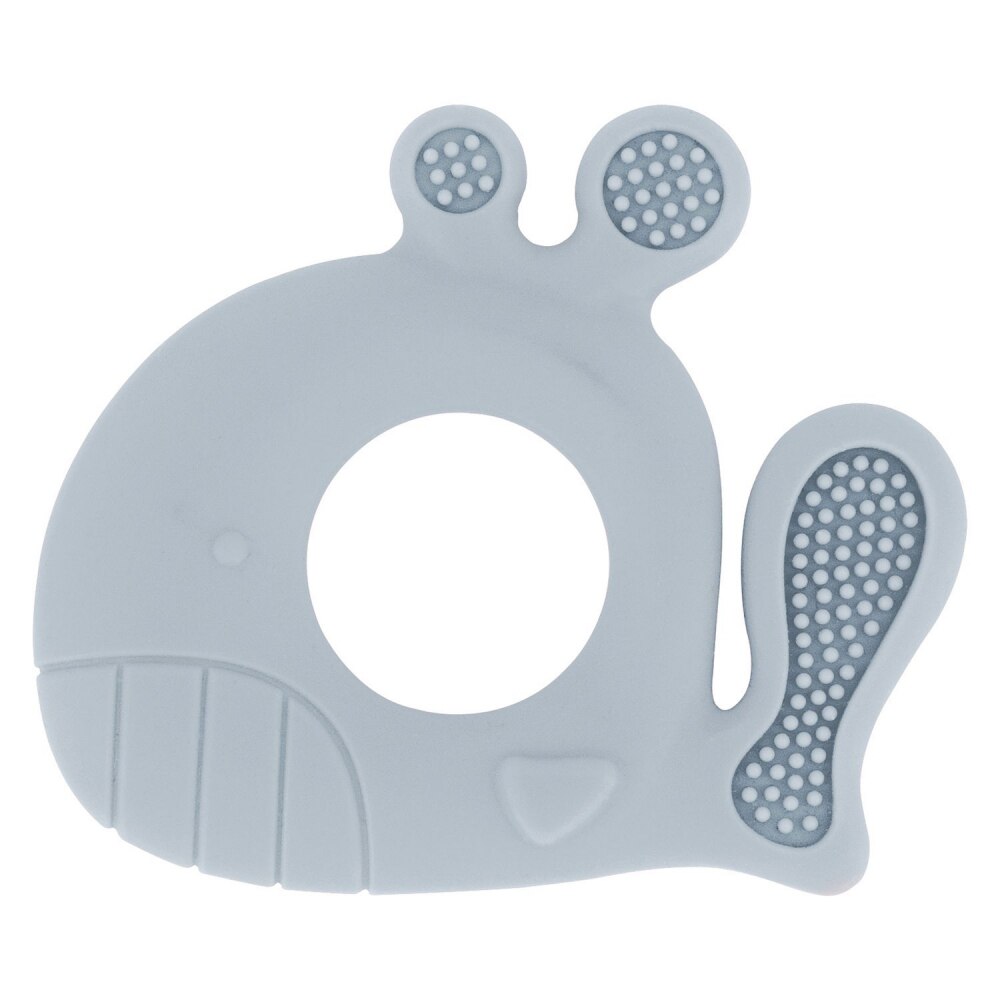 Jucarie dentitie din silicon KikkaBoo Whale Blue