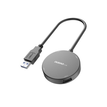 Hub Dudao 4 In 1, 1x Usb 3.2 Gen 1 / 3 X Usb 2.0 -negru - Mufa Conectare Usb Hub Dudao 4 In 1, 1x Usb 3.2 Gen 1 / 3 X Usb 2.0 -negru - Mufa Conectare Usb