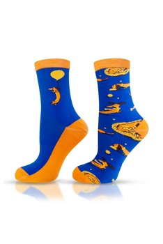 Sosete barbati Agiva Happy Foottopia, Imprimeu catel, Multicolor, 39-42, Albastru pastel/Albastru inchis/Oranj Sosete barbati Agiva Happy Foottopia, Imprimeu catel, Multicolor, 39-42, Albastru pastel/Albastru inchis/Oranj