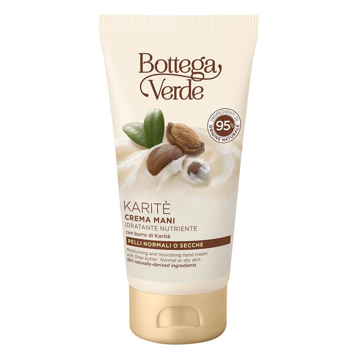 Kézkrém, intenzíven hidratáló, shea vajjal - Karite, 75 ML, Bottega Verde