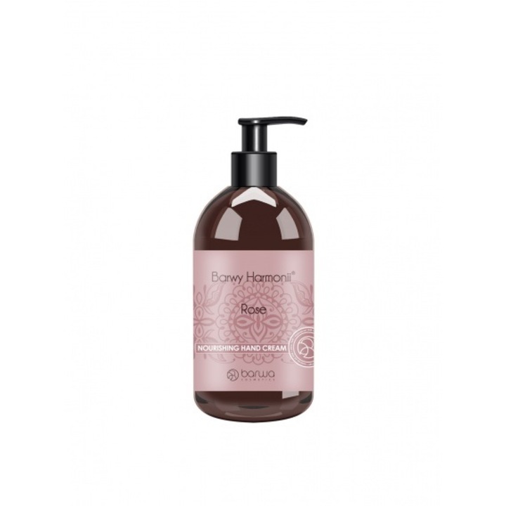 Kézkrém adagolóval, rózsákkal, Barwa Cosmetics, 200 ml
