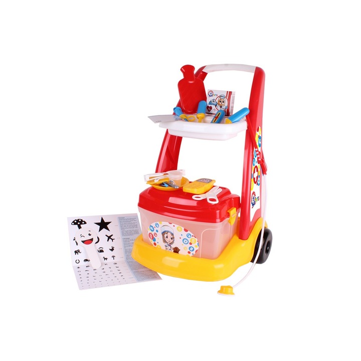 Детска лекарска количка Technok Toys, Червена