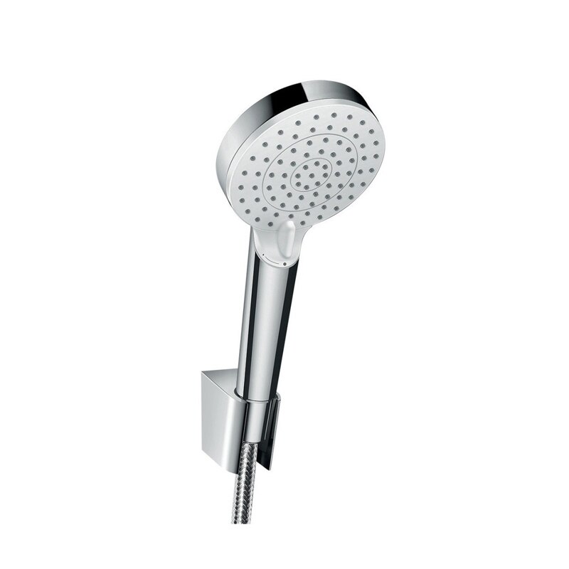 Set de cada-dus, Hansgrohe, Crometta Vario Porter, furtun 160 cm, crom, alb