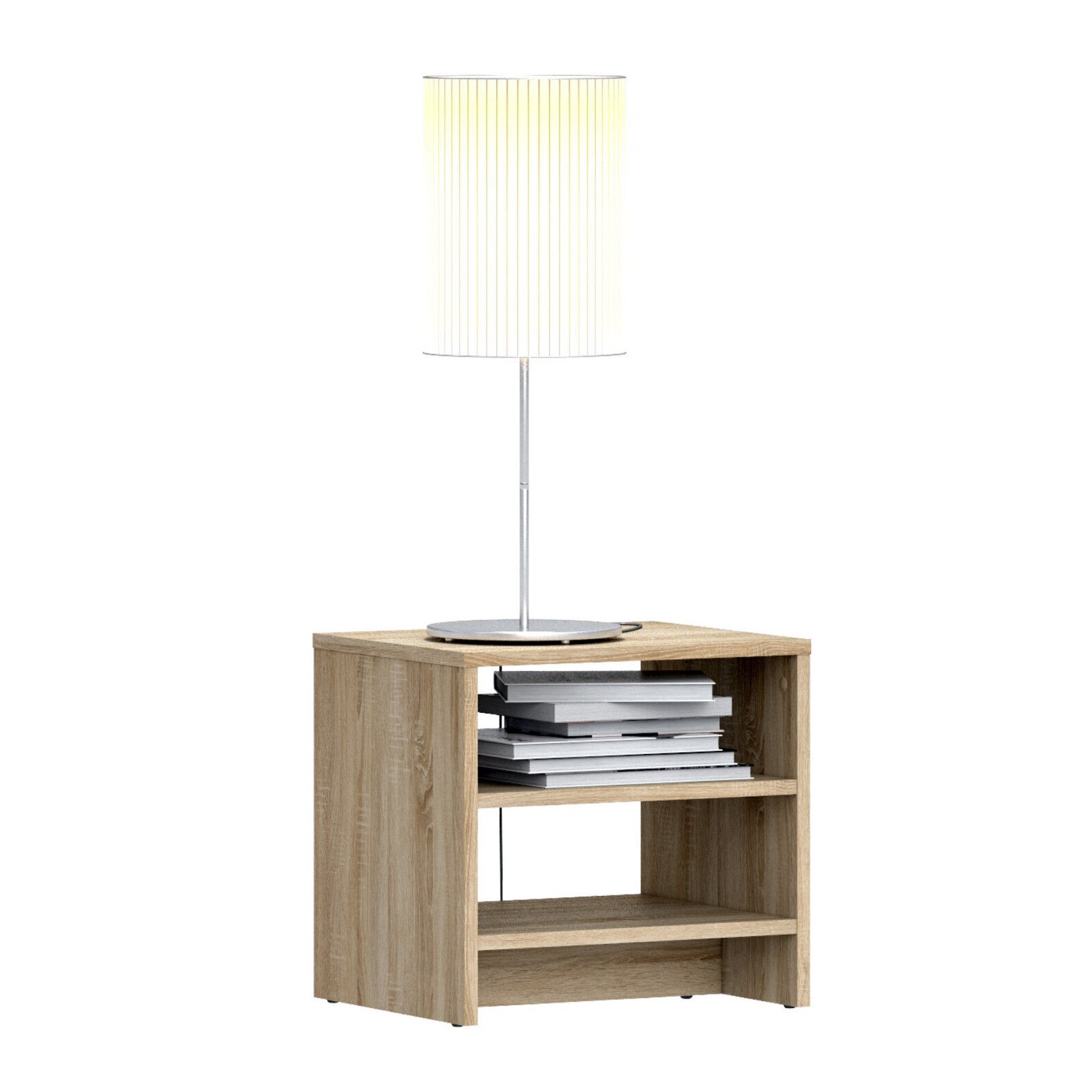 Noptiera Sani KITO SB-2607/1, 43/35/40 cm, Stejar Sonoma