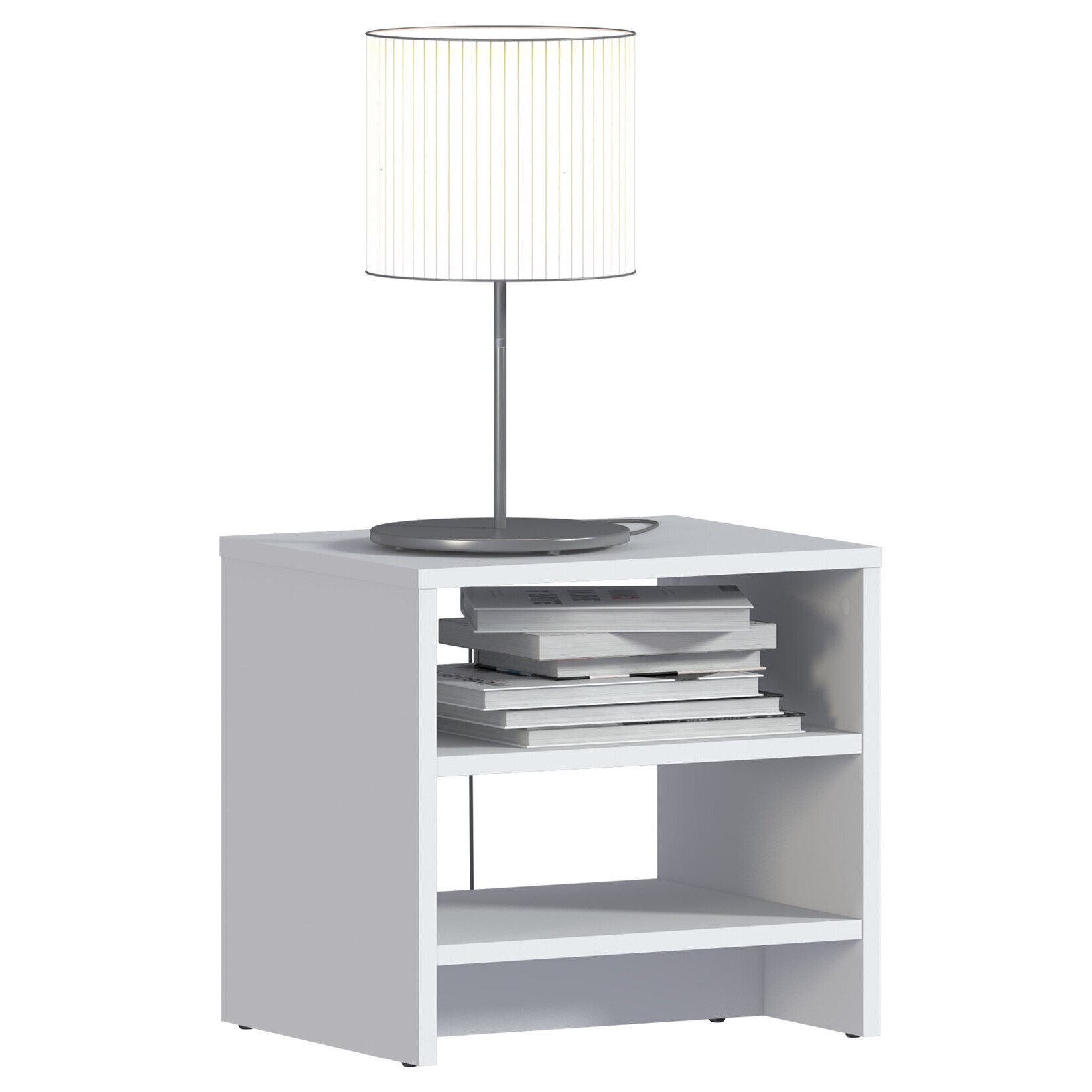 Noptiera Sani KITO SB-2607/1, 43/35/40 cm, Alb