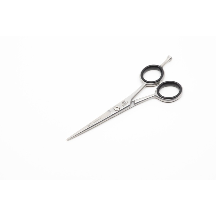 Foarfeca pentru tuns, Amy Group, 5 inch, Argintiu/Negru