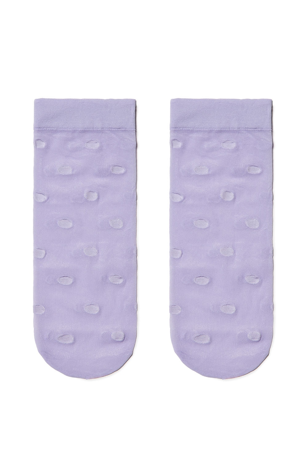 Sosete subtiri din poliamida cu model buline, Conte Elegant Fantasy 16124, Violet 36-39