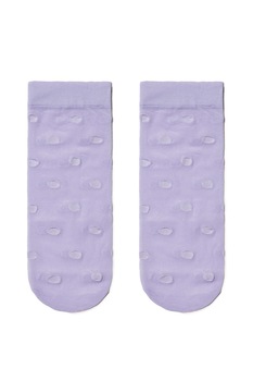 Sosete subtiri din poliamida cu model buline, Conte Elegant Fantasy 16124, Violet 36-39 Sosete subtiri din poliamida cu model buline, Conte Elegant Fantasy 16124, Violet 36-39