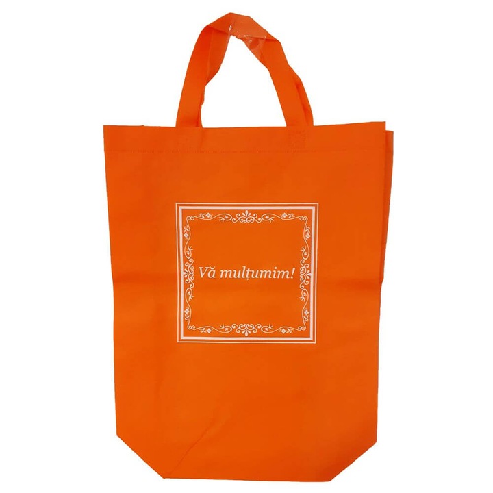 Sacosa Material Netesut, 35x40x13 cm, Portocalie, pentru 12 Kg