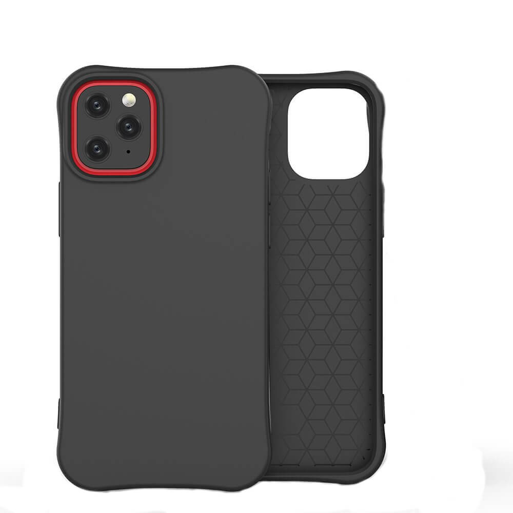 Husa iPhone 12 Pro / iPhone 12, Silicon Soft Color, Negru