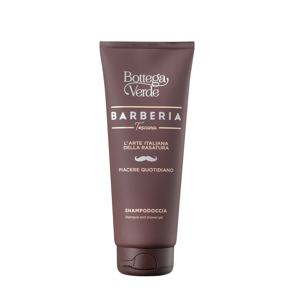 Sampon si gel de dus 2 in 1, hidratant, cu proteine de grau - Barberia Toscana, 200 ML, Bottega Verde