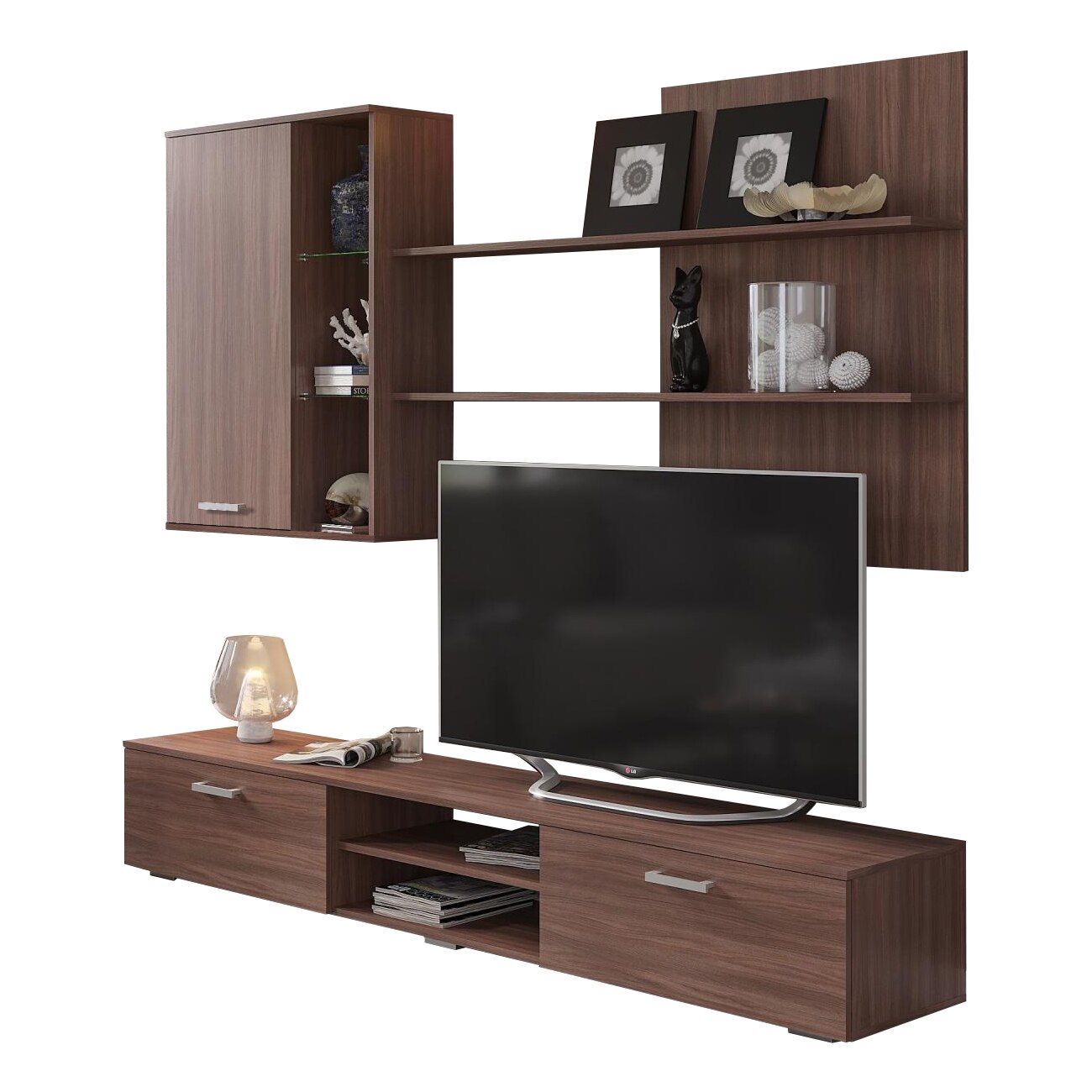 Set living, Ingrid, 200x40x179cm, shimo inchis