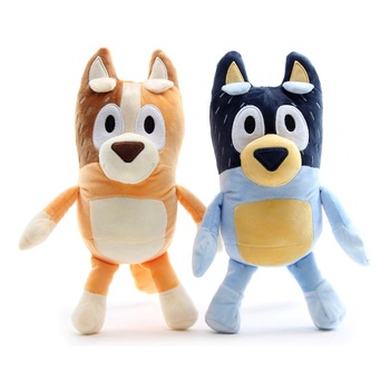Set jucarii de plus Bluey - Parintii Chilli si Bandit mama/tata 2 figurine, 28cm Set jucarii de plus Bluey - Parintii Chilli si Bandit mama/tata 2 figurine, 28cm