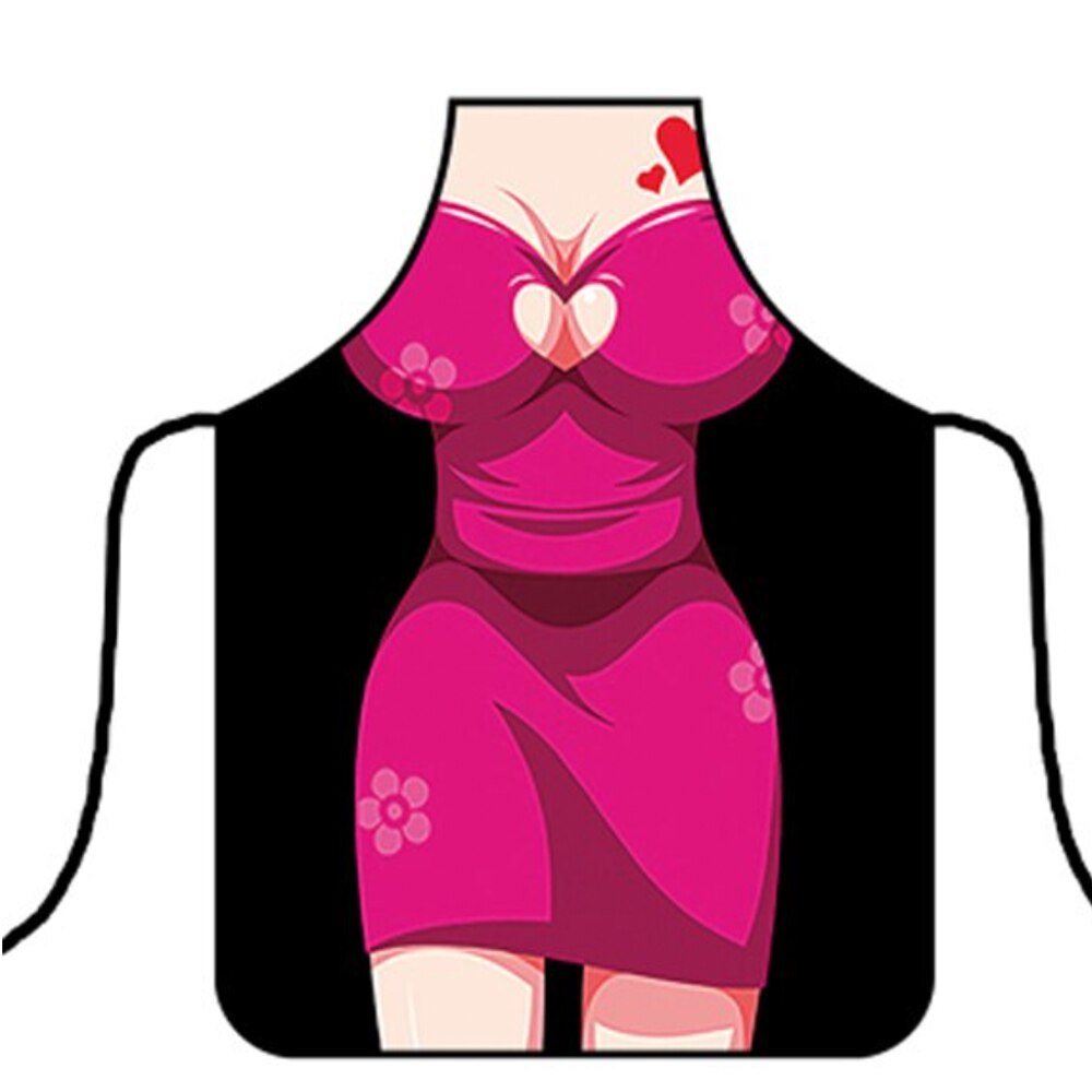 Sort de bucatarie creativ, pentru gatit cu model roz/negru