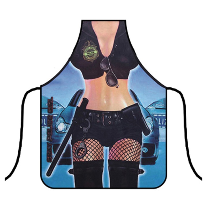 Sort de bucatarie creativ, pentru gatit cu model albastru/negru