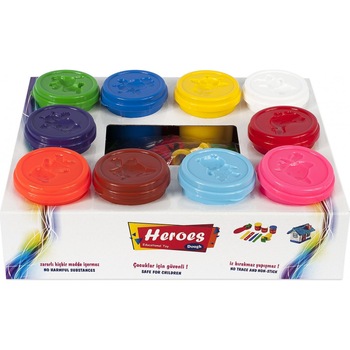 Plastilina heroes, 10 culori si accesorii Plastilina heroes, 10 culori si accesorii