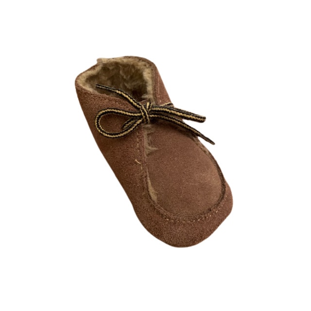 Botosei piele naturala intoarsa, XQ, maro