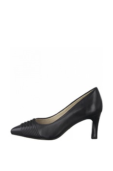 Tamaris, Pantofi de piele cu toc clasic, Negru, 36 Tamaris, Pantofi de piele cu toc clasic, Negru, 36