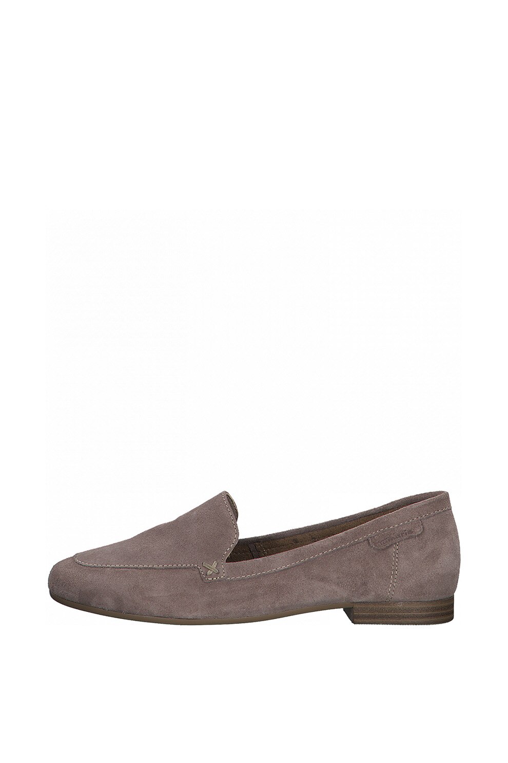 Tamaris, Pantofi loafer de piele intoarsa cu varf rotund