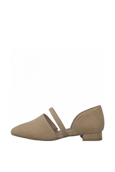 Tamaris, Pantofi din piele intoarsa ecologica cu bareta Tamaris, Pantofi din piele intoarsa ecologica cu bareta