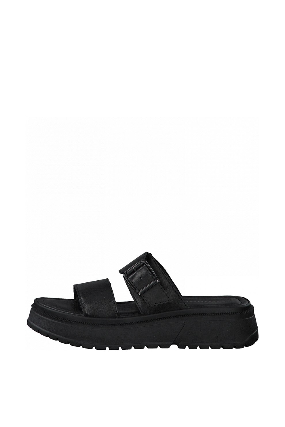 Tamaris, Papuci flatform de piele