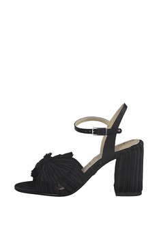 Tamaris,Sandale cu amortizare si pliuri discrete, Negru, 40 Tamaris,Sandale cu amortizare si pliuri discrete, Negru, 40