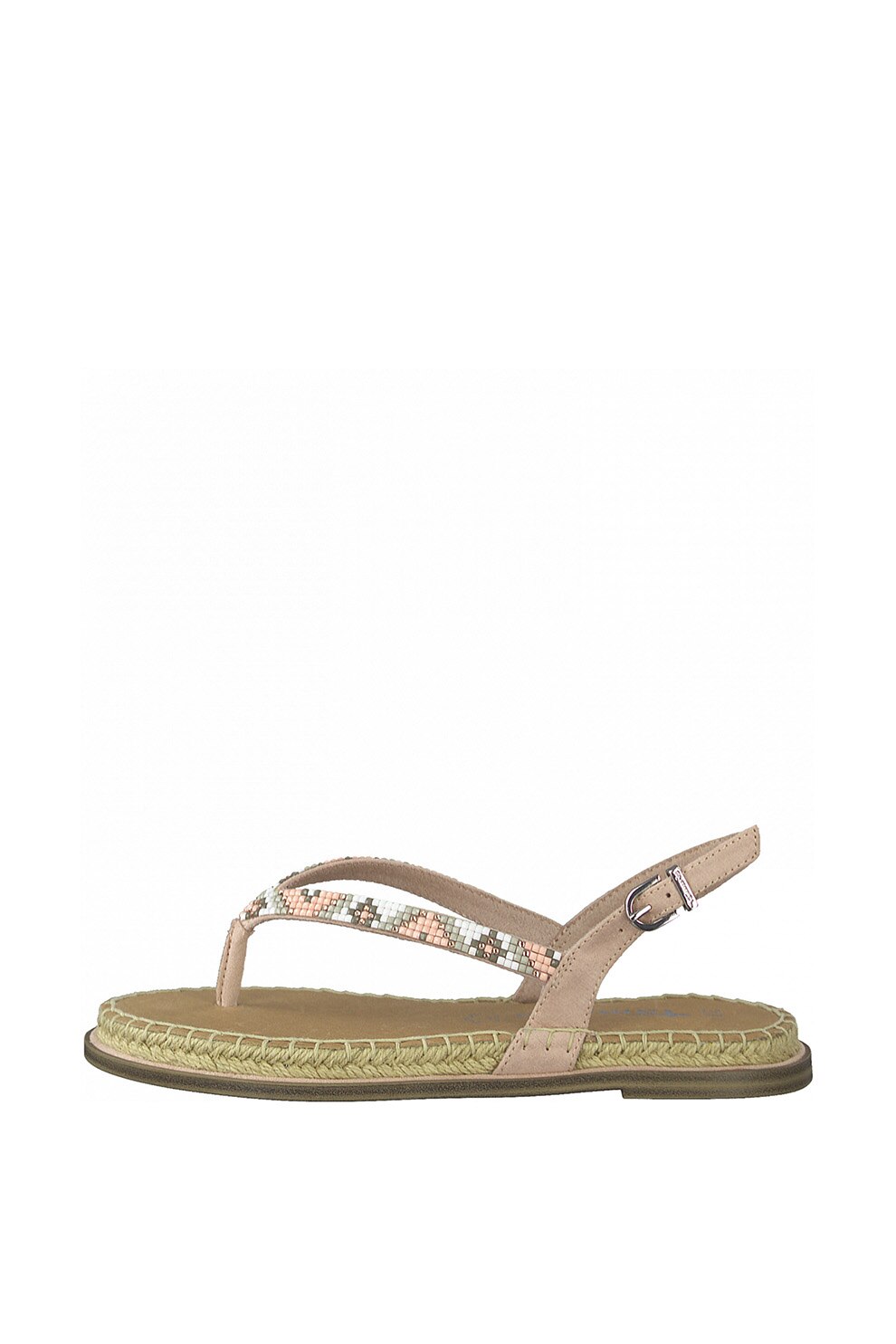 Tamaris, Sandale de piele intoarsa sintetica cu bareta pe degetul mare