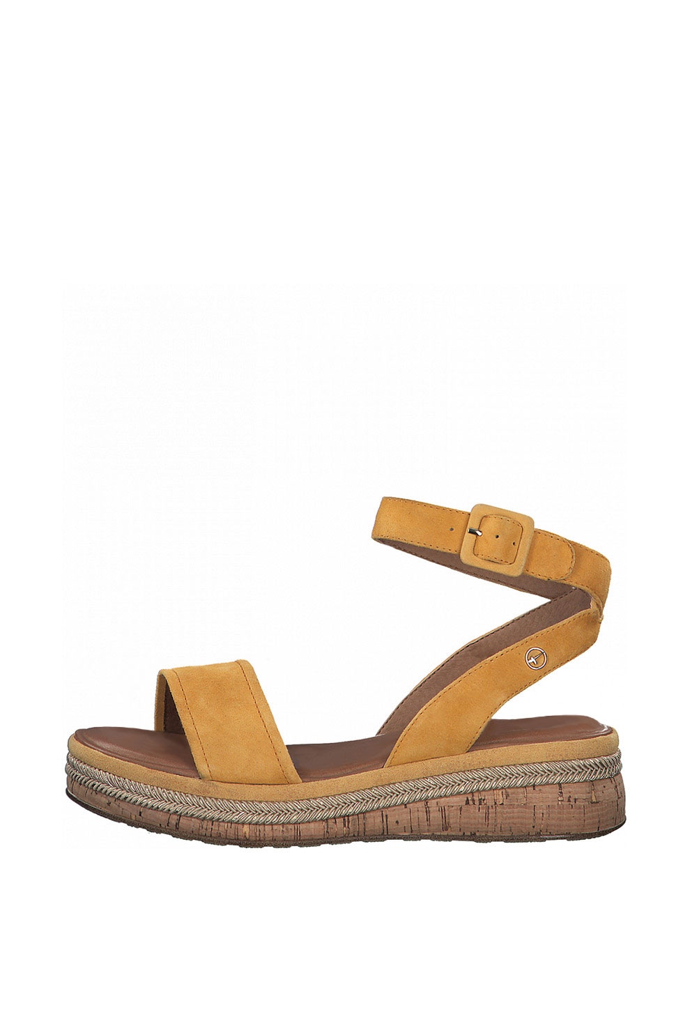 Tamaris, Sandale wedge de piele