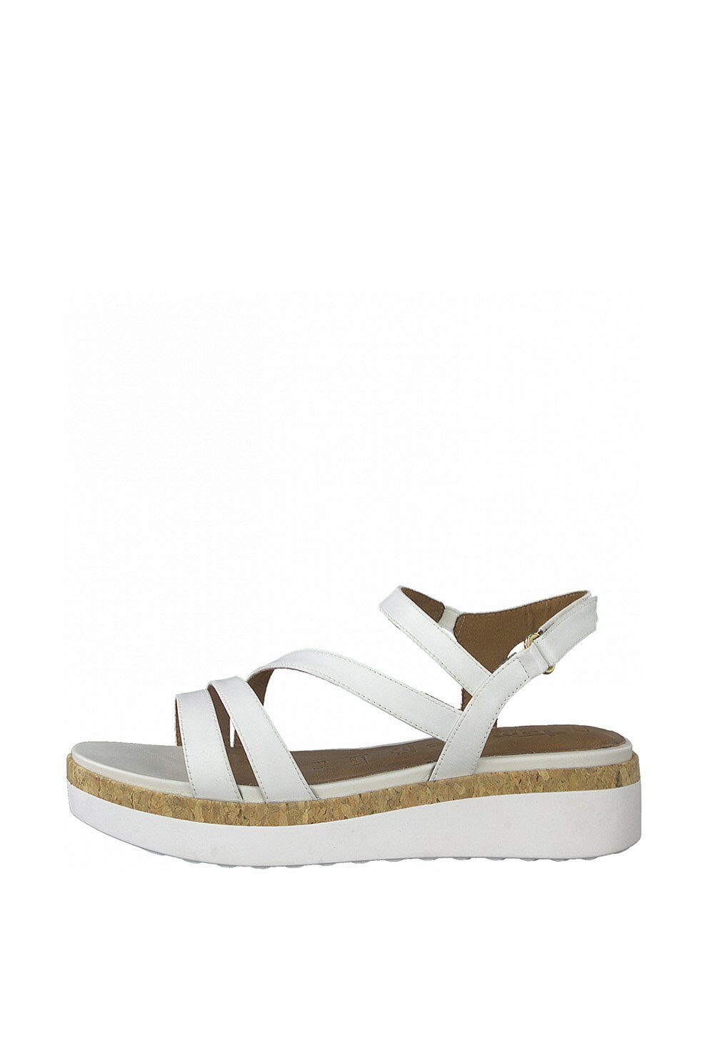 Tamaris, Sandale wedge de piele