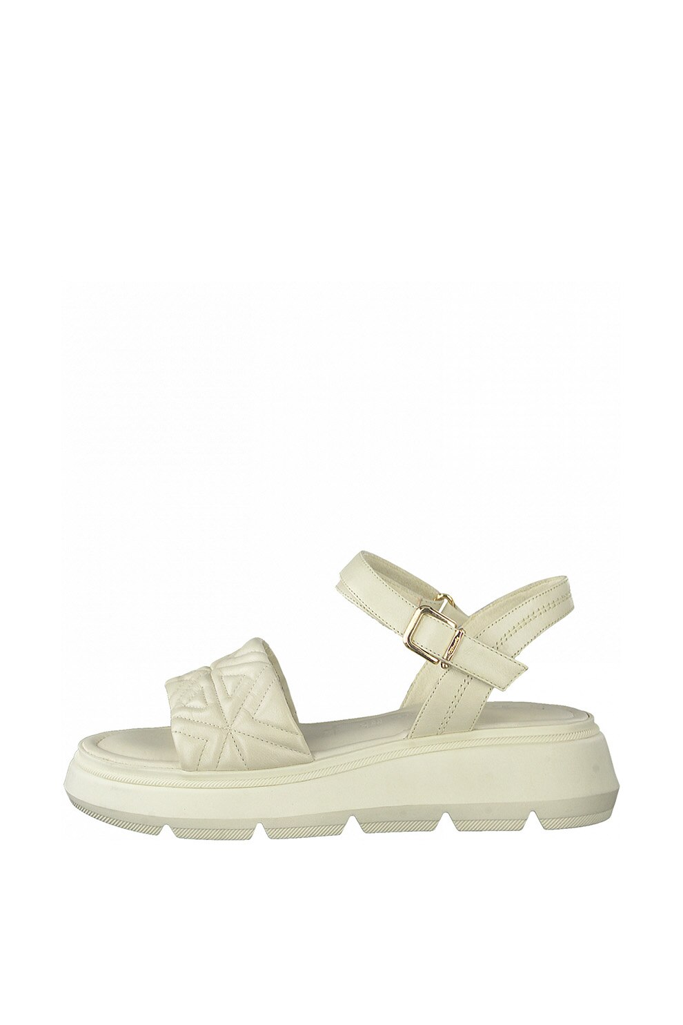 Tamaris, Sandale wedge de piele