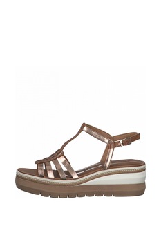 Tamaris, Sandale de piele si piele ecologica cu bareta T Tamaris, Sandale de piele si piele ecologica cu bareta T