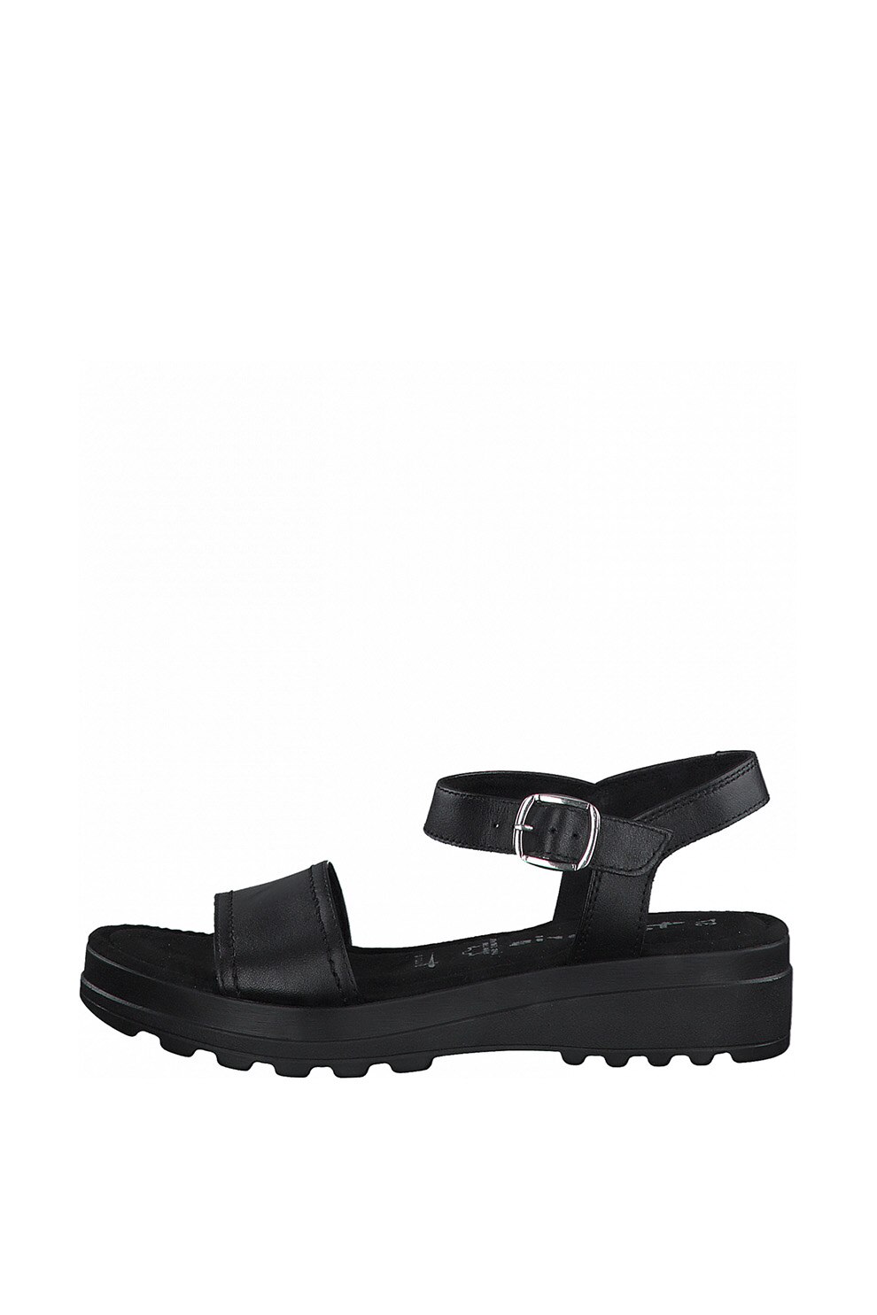 Tamaris, Sandale de piele cu talpa striata