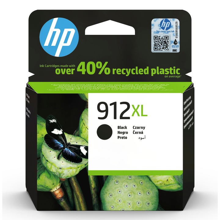 Мастилена касета HP 912XL Черен Original ~720 стр, Съвместимост Instant Ink