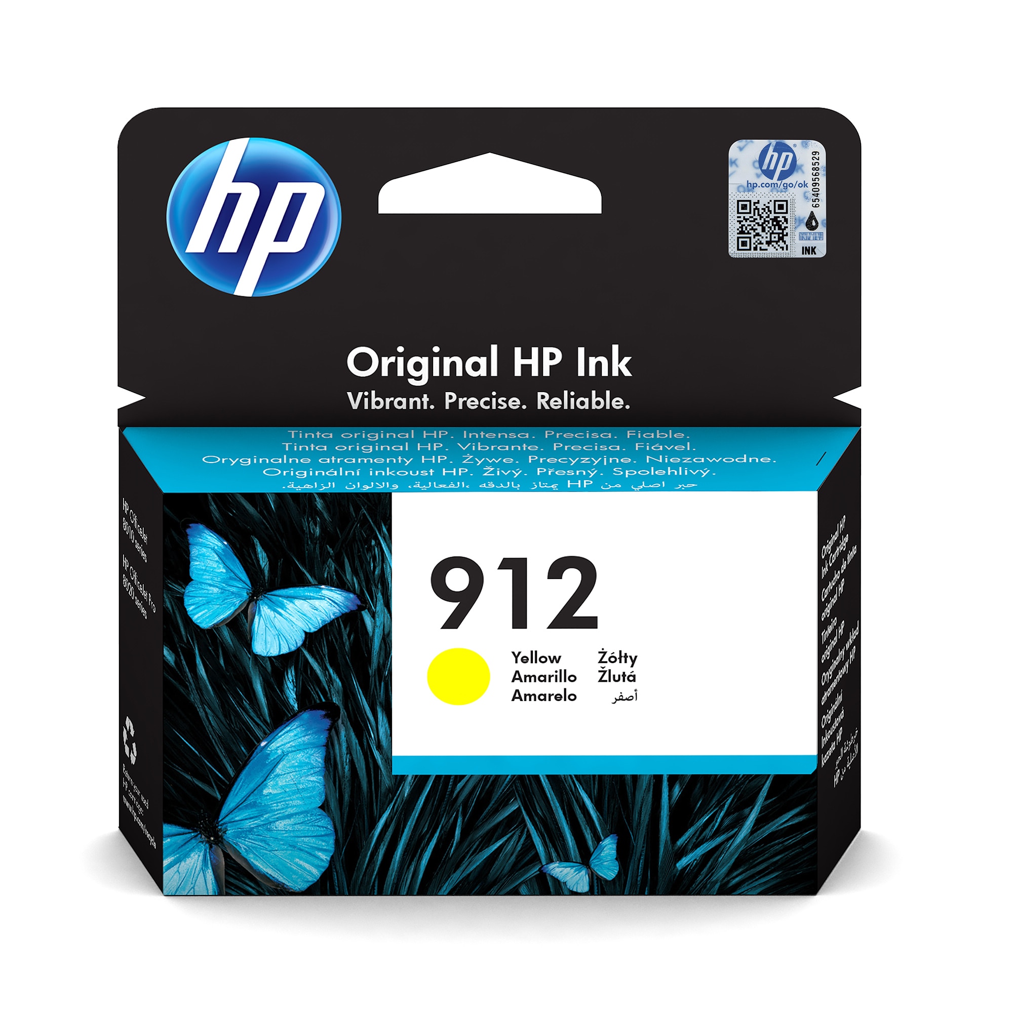 Cartus cerneala HP 912 Yellow Original ~315 pag, eligibil Instant Ink