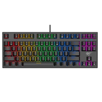 Tastatura mecanica Havit KB857L, 87 taste, LED multicolora, anti-ghosting Tastatura mecanica Havit KB857L, 87 taste, LED multicolora, anti-ghosting
